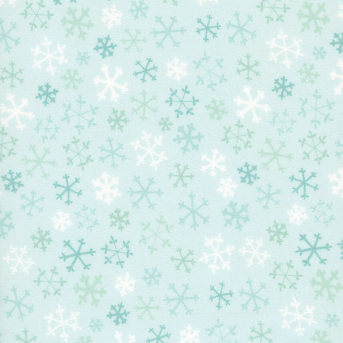 100% Cotton Flannel | Snowflakes - Light Teal | Guess How Much I Love You 2026