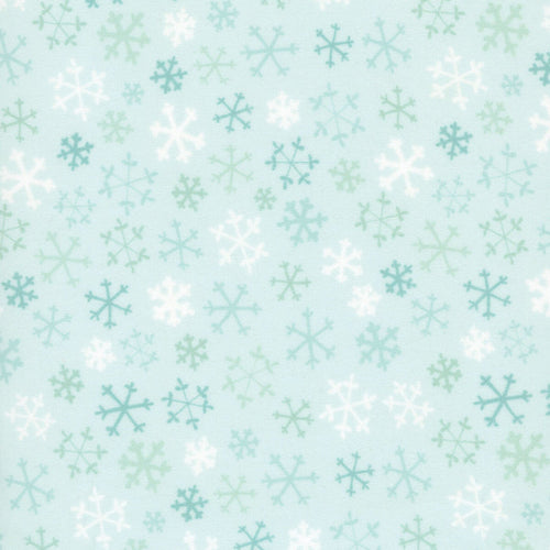100% Cotton Flannel | Snowflakes - Light Teal | Guess How Much I Love You 2026