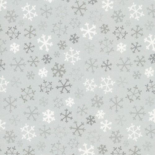 100% Cotton Flannel | Snowflakes - Mist Gray | Guess How Much I Love You 2026