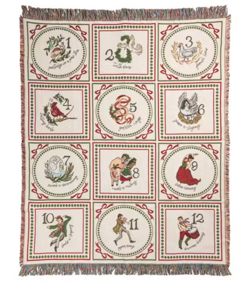 12 Days Of Christmas Blanket