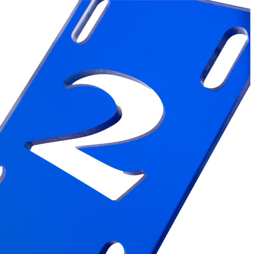 2 Riser Pads Risers - Blue - 1/8"