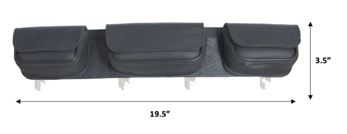 3 Pouch Motorcycle Windshield Bag 1666.PL