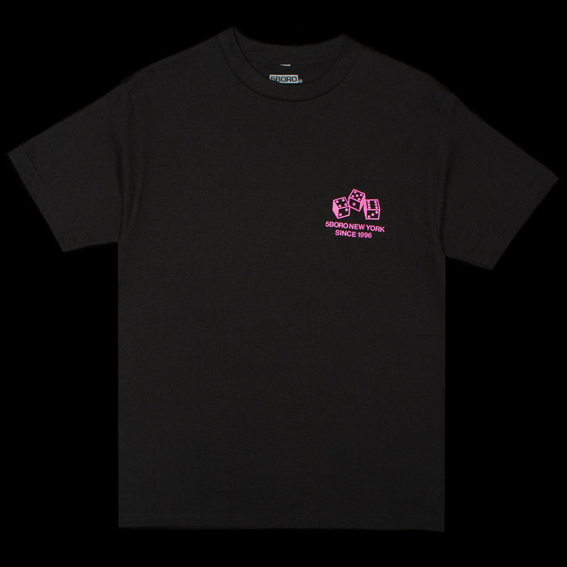5Boro | 4-5-6 Dice T-Shirt Color : Black / Pink