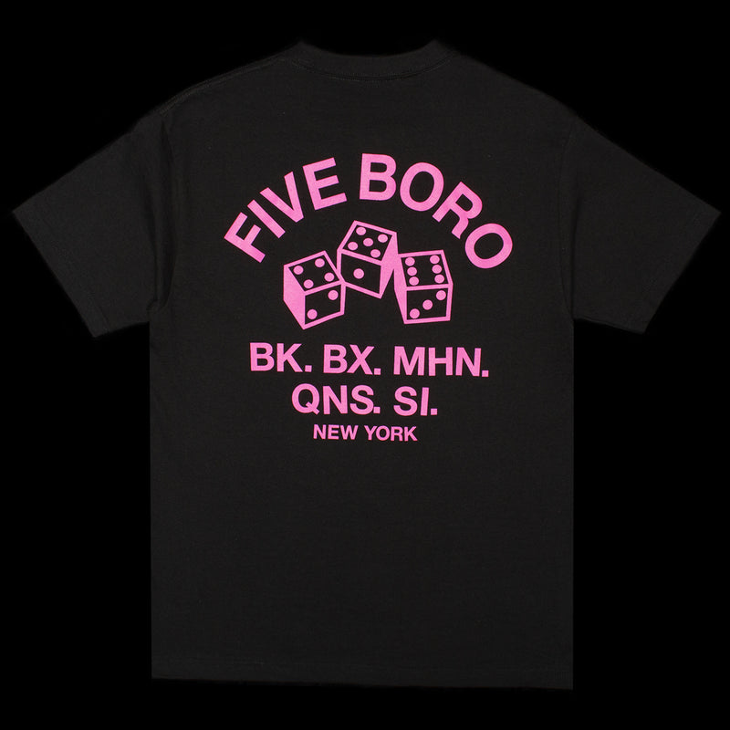 5Boro | 4-5-6 Dice T-Shirt Color : Black / Pink