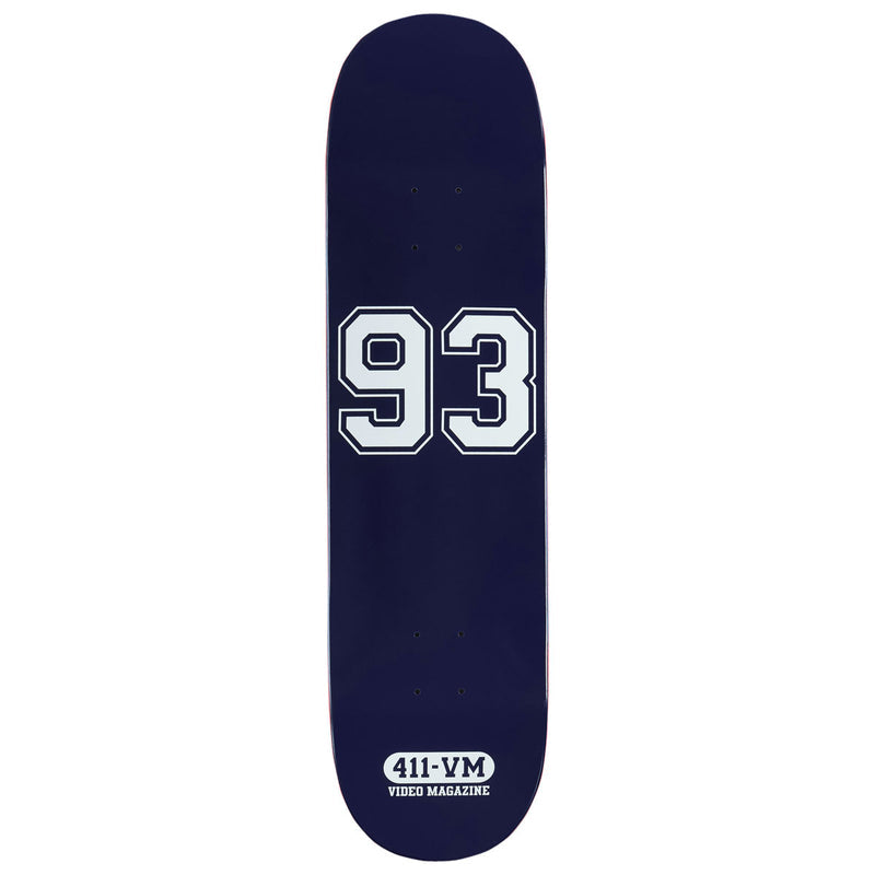 411VM Athletic 93 Skateboard Deck - Navy - 8.25"