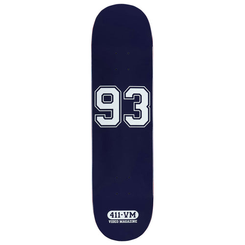 411VM Athletic 93 Skateboard Deck - Navy - 8.25"