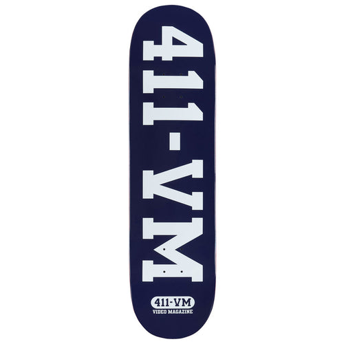 411VM Athletic Skateboard Deck - Navy - 8.25"