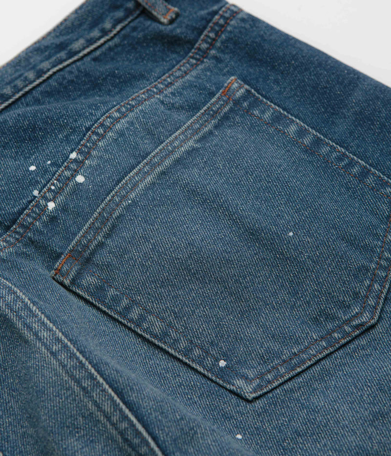 A.P.C. Relaxed H Jeans in Washed Indigo