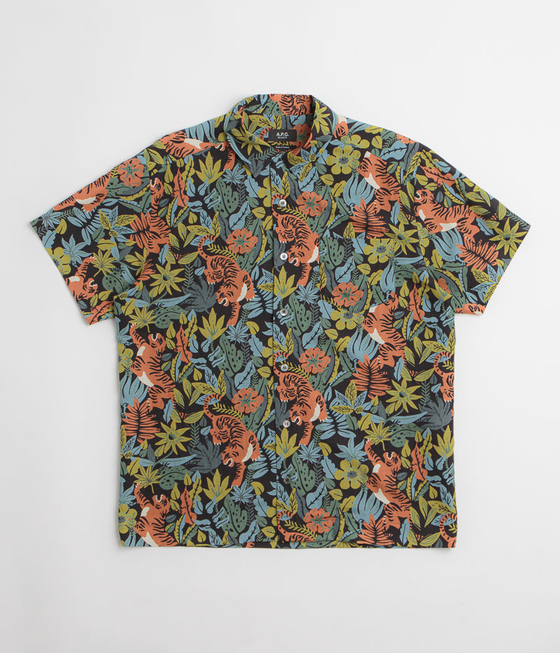 A.P.C. Roy Short Sleeve Shirt in Multicolour