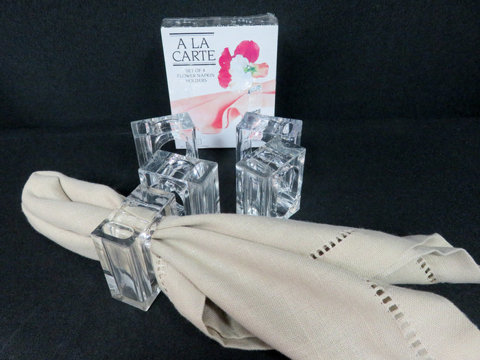 Acrylic Vase Napkin Rings