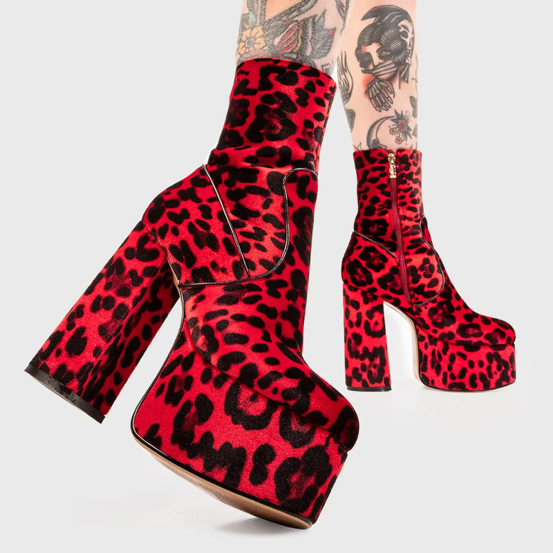 Adore You Platform Ankle Boots lamodawebsite