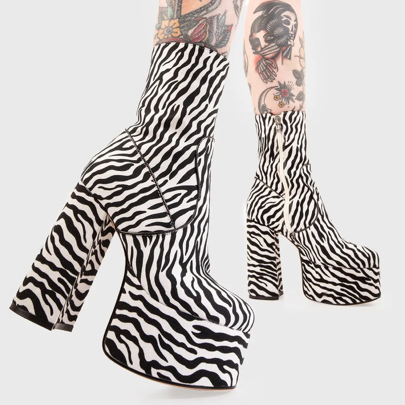 Adore You Platform Ankle Boots lamodawebsite