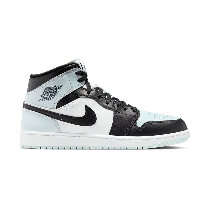 Air Jordan 1 'Black Aura Squadron Blue' Mid Men's Shoes