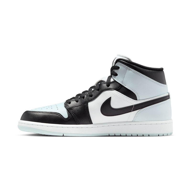 Air Jordan 1 'Black Aura Squadron Blue' Mid Men's Shoes