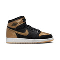 Air Jordan 1 High OG 'Black Metallic Gold-Sail' Big Kids' Shoes