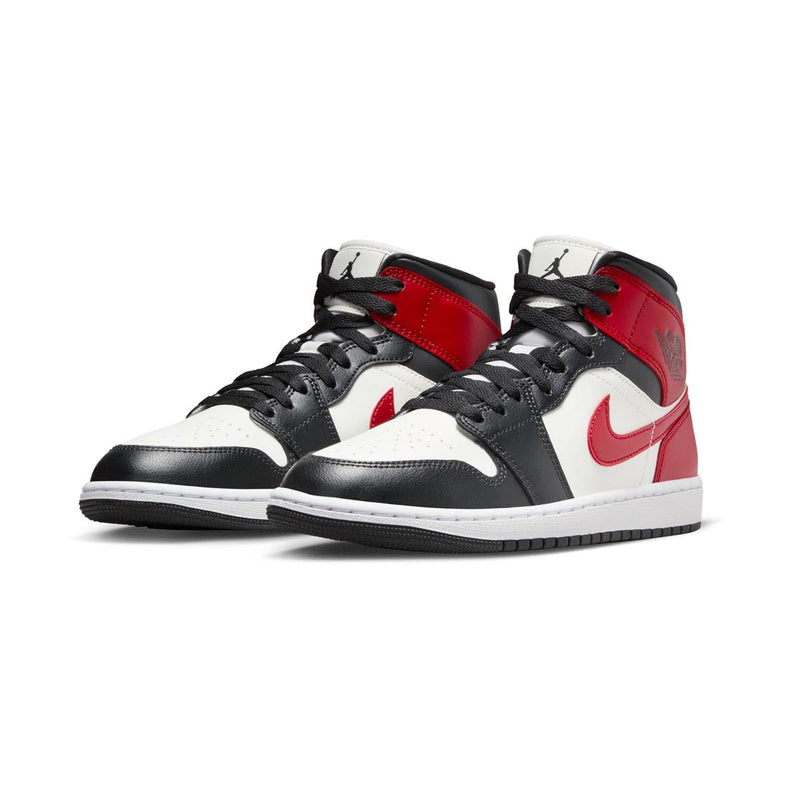 Air Jordan 1 Mid 'Gym Red Off Noir' Women's Shoes