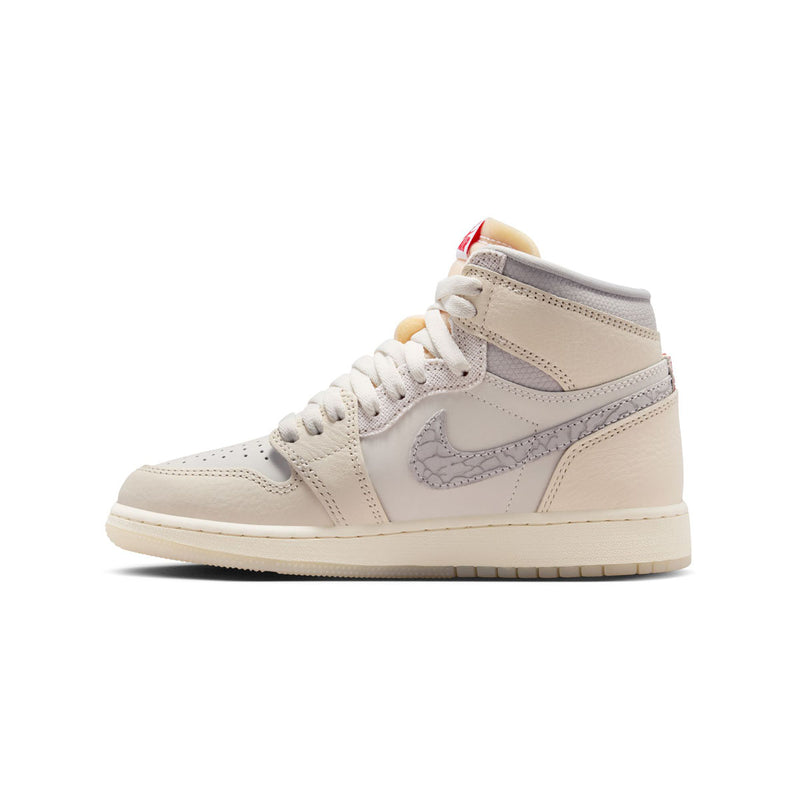 Air Jordan 1 Retro High OG 'Sail University Red' Big Kids' Shoes