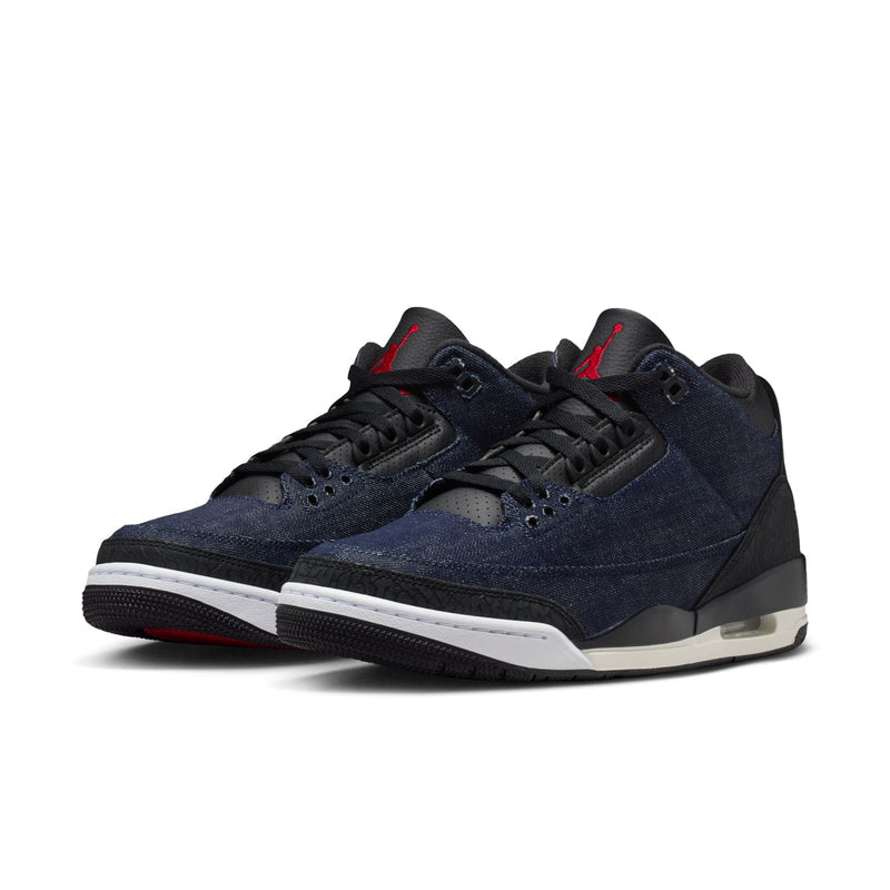 Air Jordan 3 x Levi's® 'Indigo and Gym Red' Men's Shoes