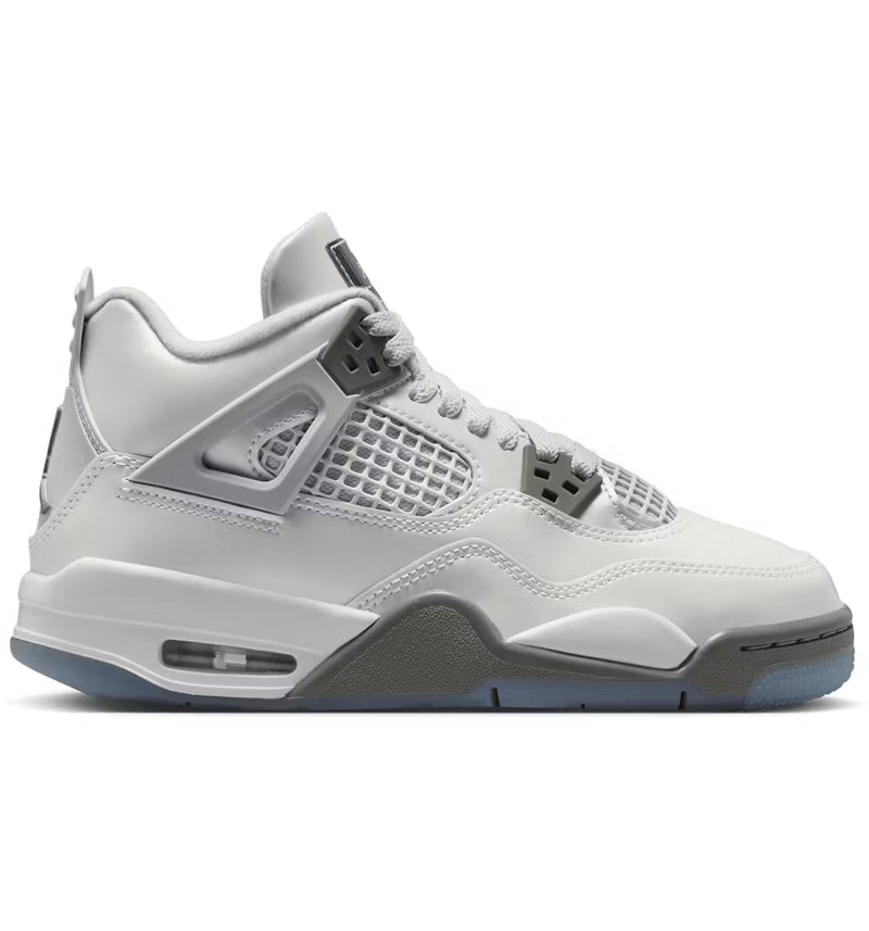 Air Jordan 4 Retro 'Photon Dust Blue Chill' Big Kids' Shoes