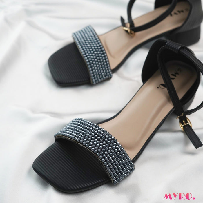 Alvia Black Heel - MYRO