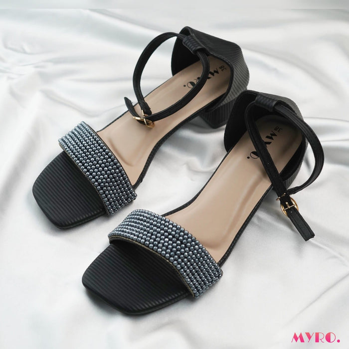 Alvia Black Heel - MYRO