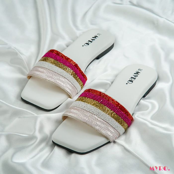 Ameza White Slide - MYRO