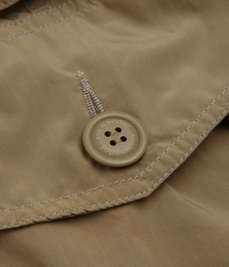 and wander Oversized Cargo Pants in Beige