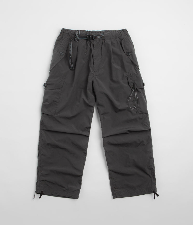 and wander Oversized Cargo Pants in Charcoal