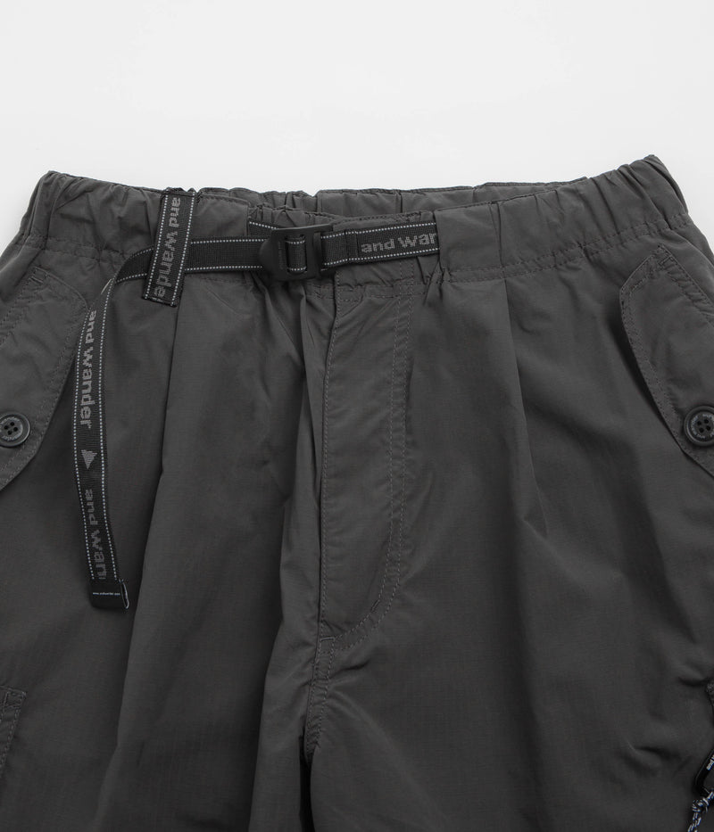 and wander Oversized Cargo Pants in Charcoal