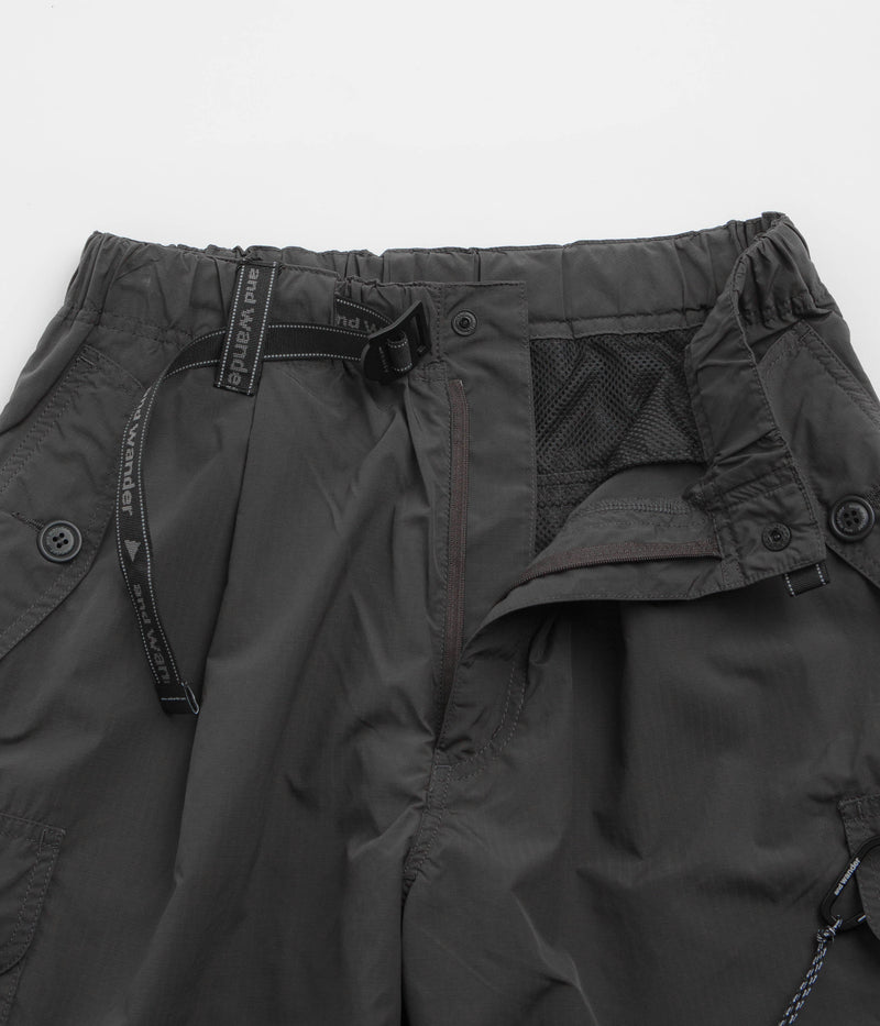 and wander Oversized Cargo Pants in Charcoal