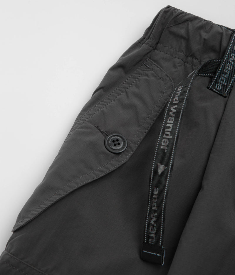 and wander Oversized Cargo Pants in Charcoal