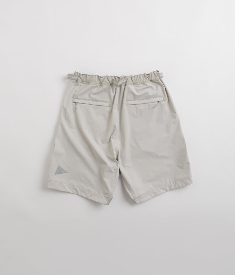 and wander Trek Shorts in Light Grey