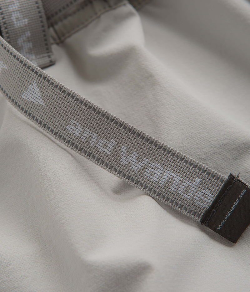 and wander Trek Shorts in Light Grey