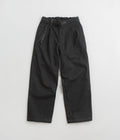 and wander x Maison Kitsune Cotton Wool Pants in Charcoal
