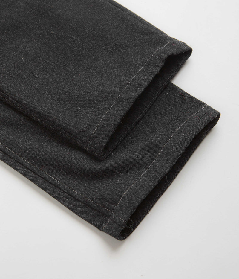 and wander x Maison Kitsune Cotton Wool Pants in Charcoal