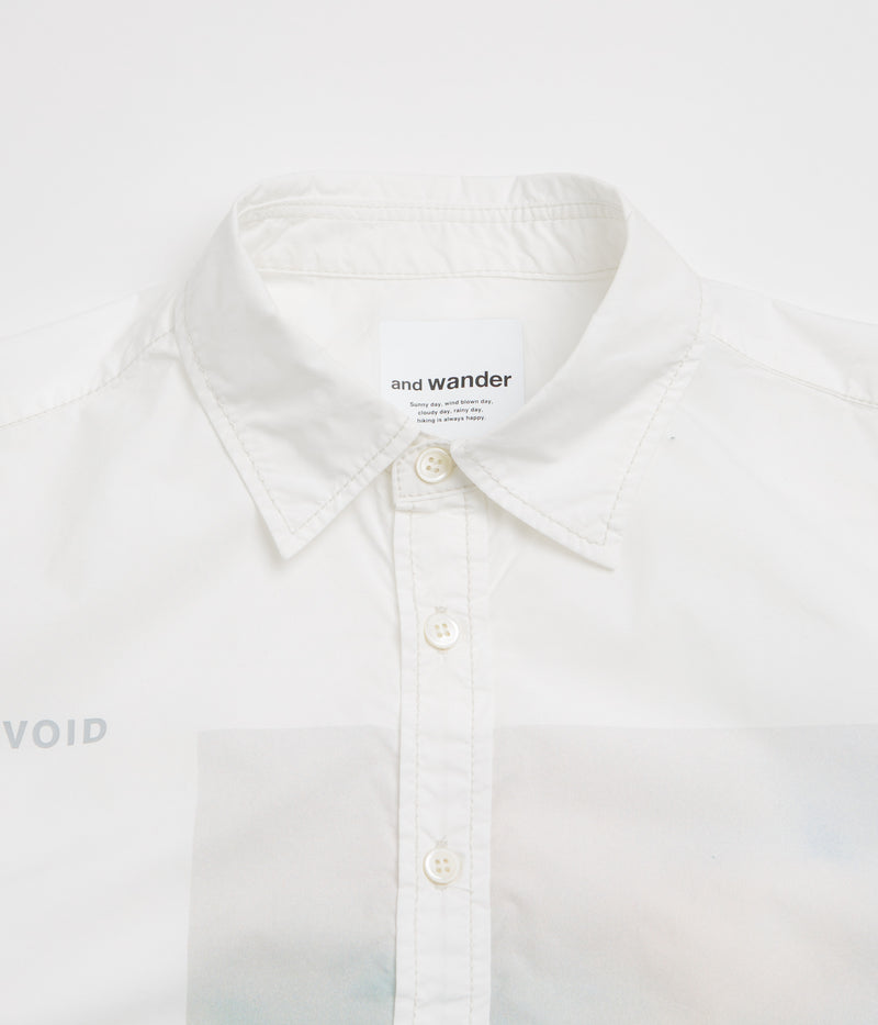 and wander x Naoki Ishikawa The Void Sea Shirt in White
