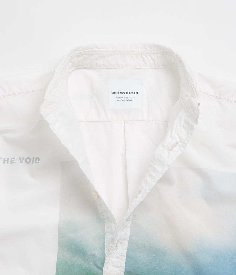 and wander x Naoki Ishikawa The Void Sea Shirt in White