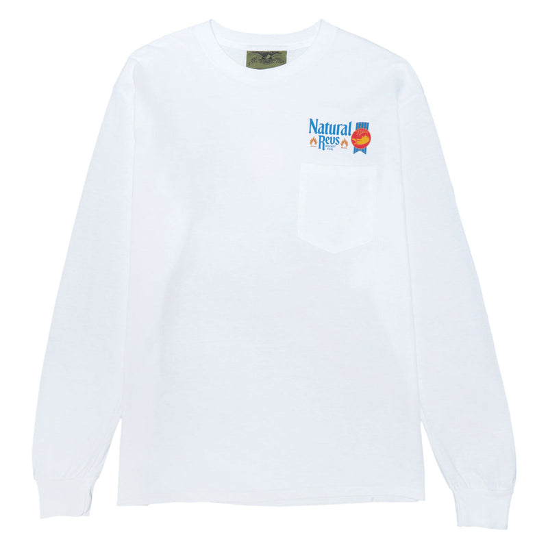 Anti-Hero Natty Revs Long Sleeve Pocket T-Shirt - White/Multi Color