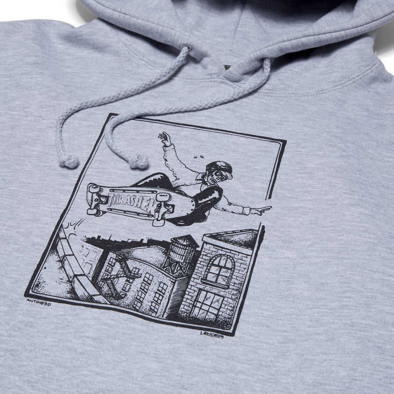 Anti-Hero Phelps Lance Hoodie - Grey Heather/Black