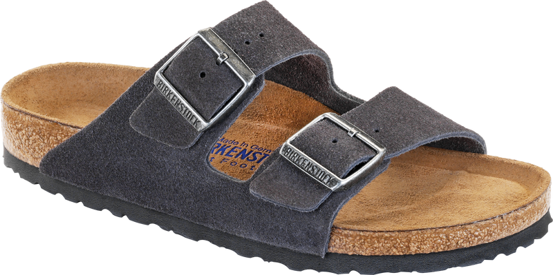 Arizona Soft Footbed Velvet Grey Suede