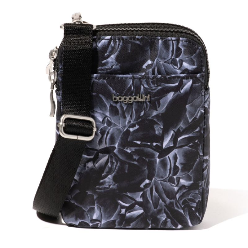 Baggallini Modern Take 2 Crossbody – Black Divine Rose