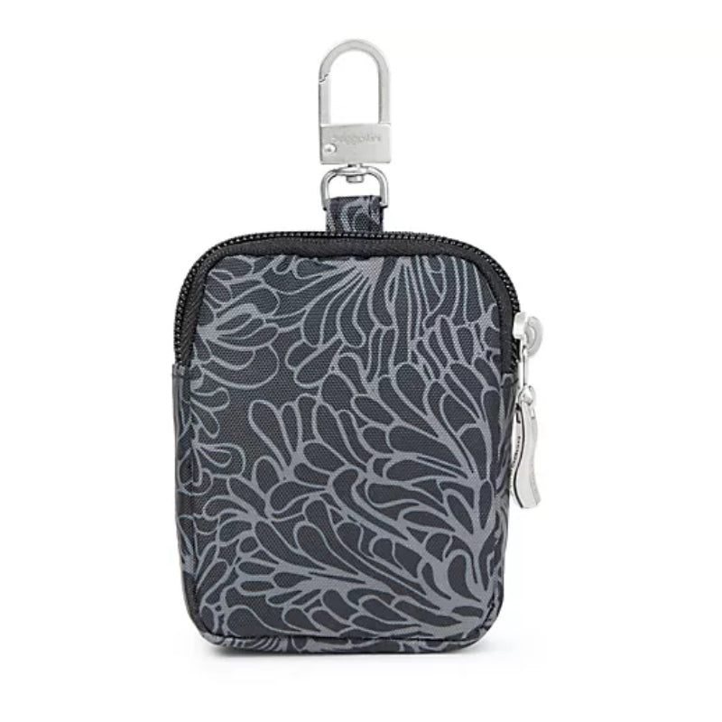 Baggallini On the Go Mini Pouch - Midnight Blossom Print