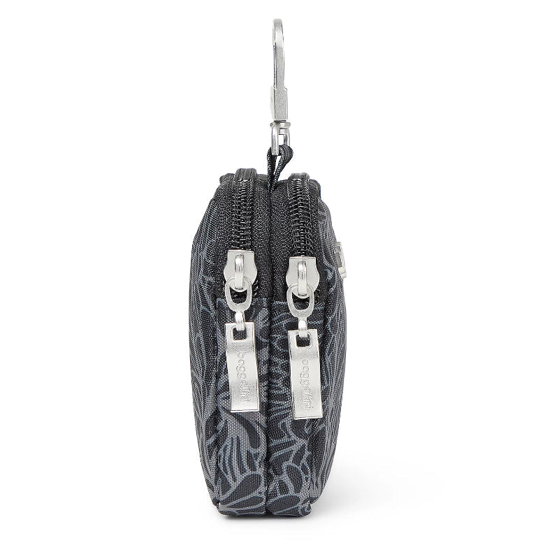 Baggallini On the Go Mini Pouch - Midnight Blossom Print
