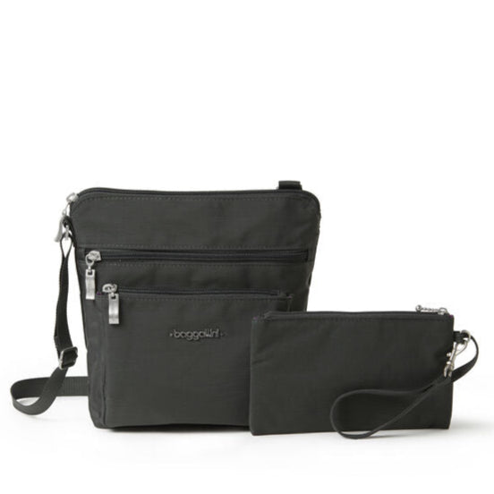 Baggallini Pocket Crossbody - Charcoal