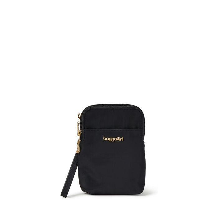 Baggallini Take Two Bryant Crossbody - Black W/ Gold Hardware