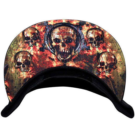 Baseball Hat - Slayer - Scratchy Logo - Flat Brim - Under Brim