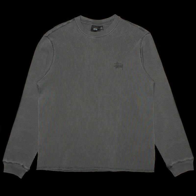 Stussy | Basic Stock L/S Thermal Style # 1140314 Color : Washed Black