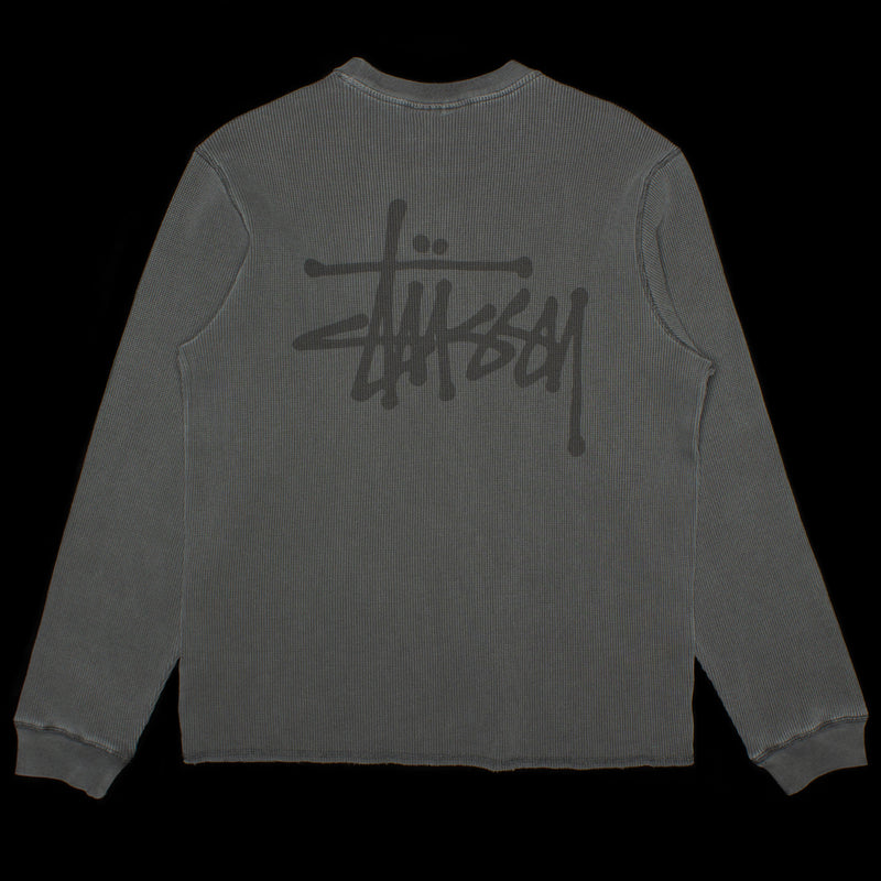 Stussy | Basic Stock L/S Thermal Style # 1140314 Color : Washed Black