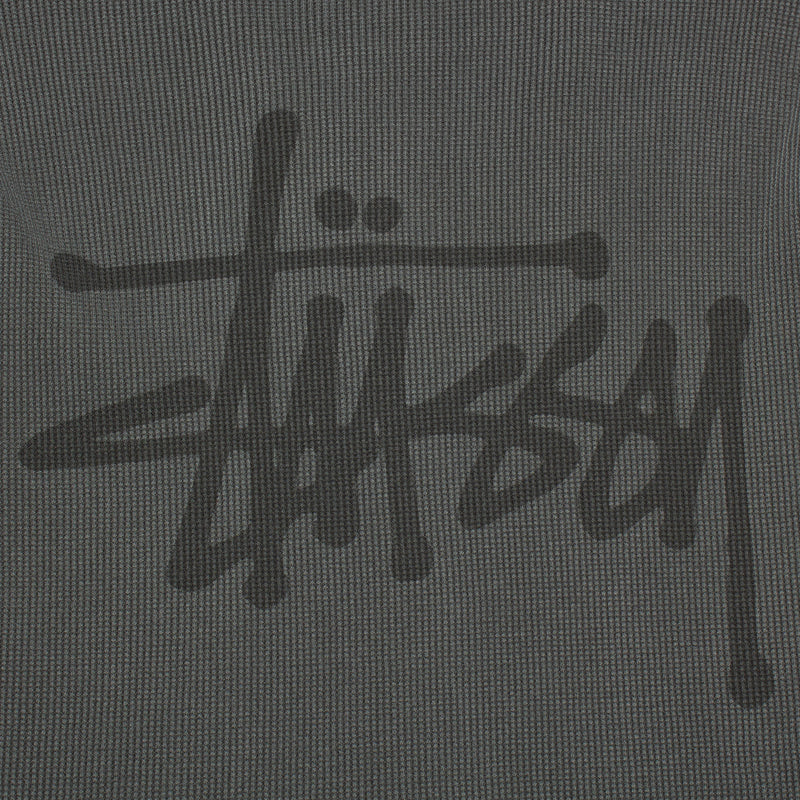 Stussy | Basic Stock L/S Thermal Style # 1140314 Color : Washed Black