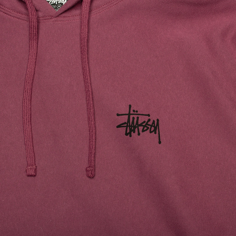 Stussy | Basic Stussy Hoodie Style # 1925000 Color : Berry